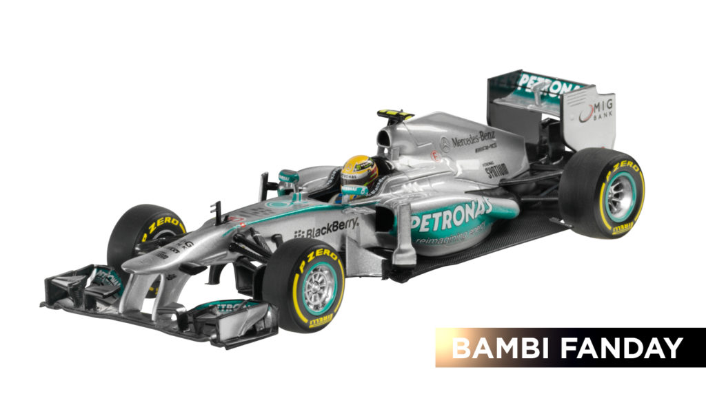 BAMBI.de-User können eines von vier MERCEDES AMG PETRONAS Formula One™ Modellfahrzeugen gewinnen